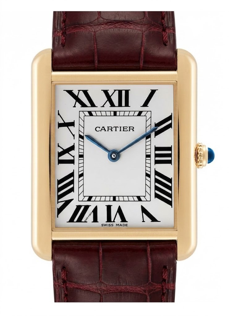 Cartier Tank Solo 35x27mm W1018855 18K Yellow Gold Women’s Watch