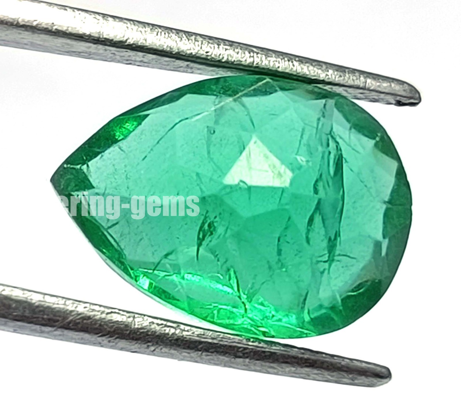 7.00 Ct Natural Colombian Green Emerald Pear Shape IGL Certified Loose Gem 5DNH