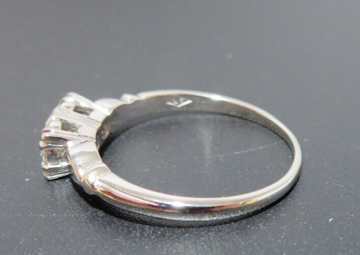 14K WG 2-ROUND DIAMOND FOREVER US RING 0.35 tcw SZ 8 2.58 grams (AI-2267)