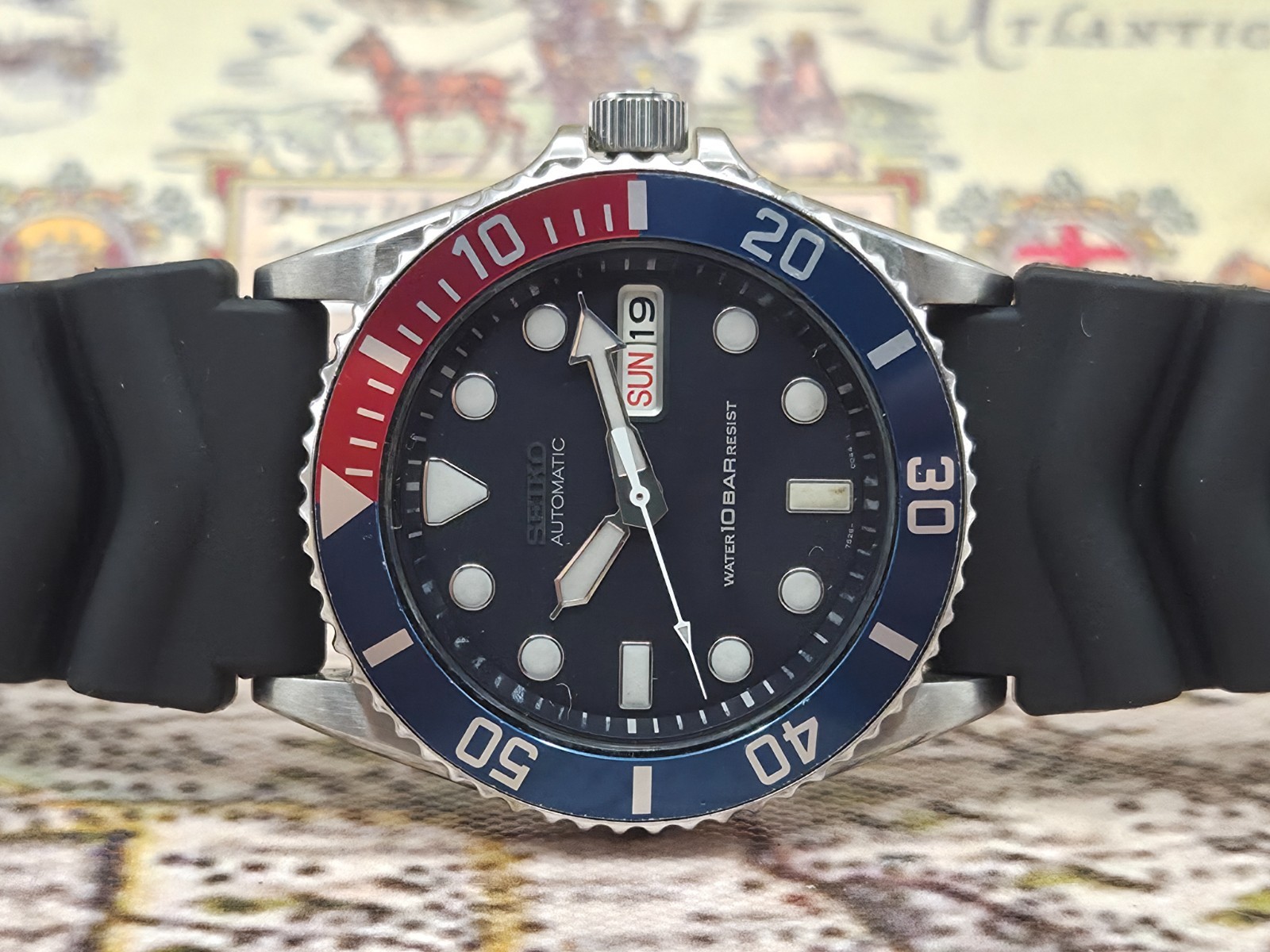 Seiko Mens Automatic Watch SKX033 Scuba Diver 100m 7S26-0040 c.November 1997 BOX