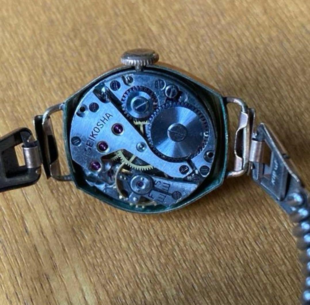 Rare SEIKO Seikosha Model 8 14K Working Small Seconds Watch with S Mark