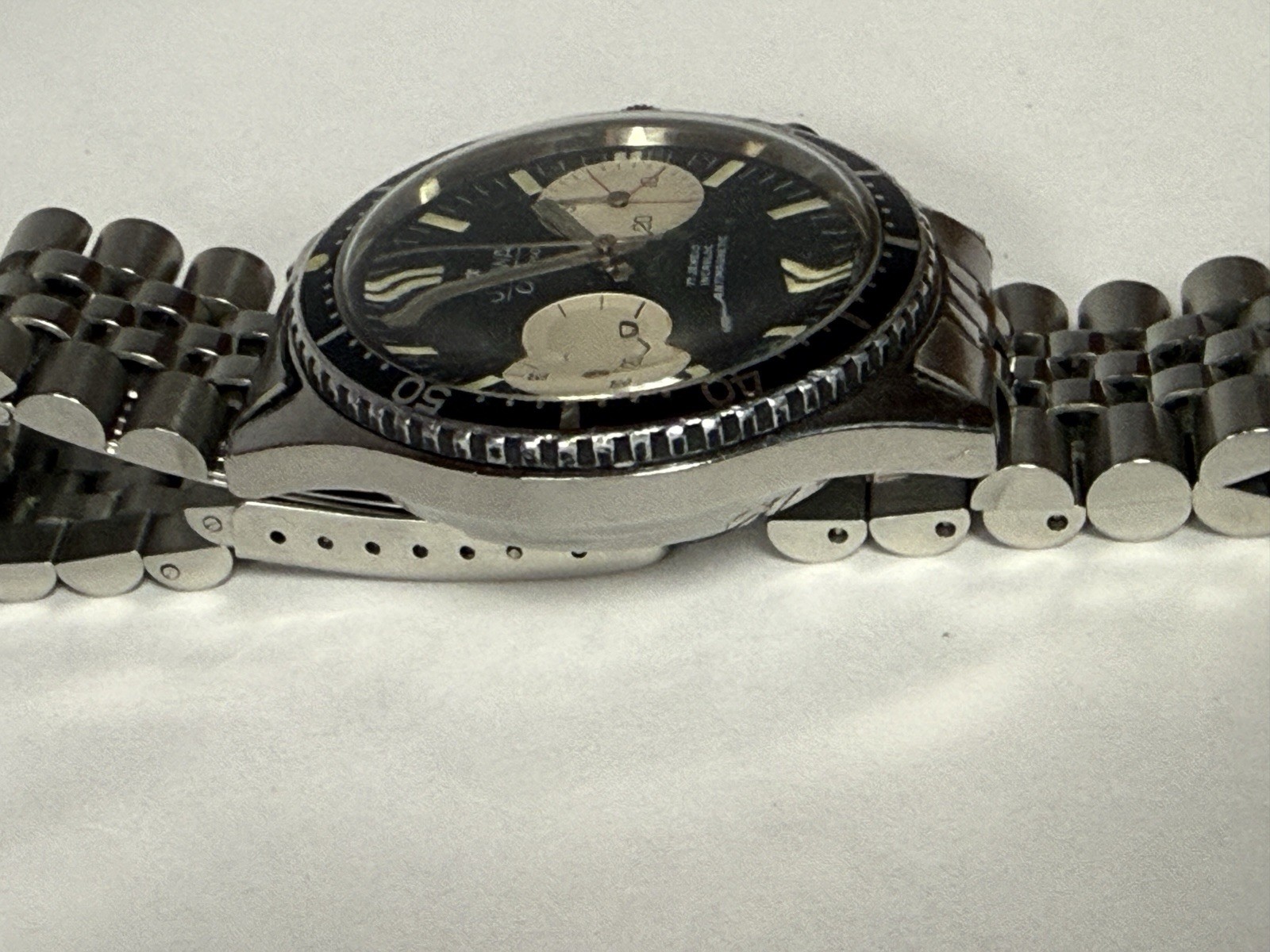 Vintage1968 Stowa Big Eye Chronograph Panda Valjoux 7733 Movement