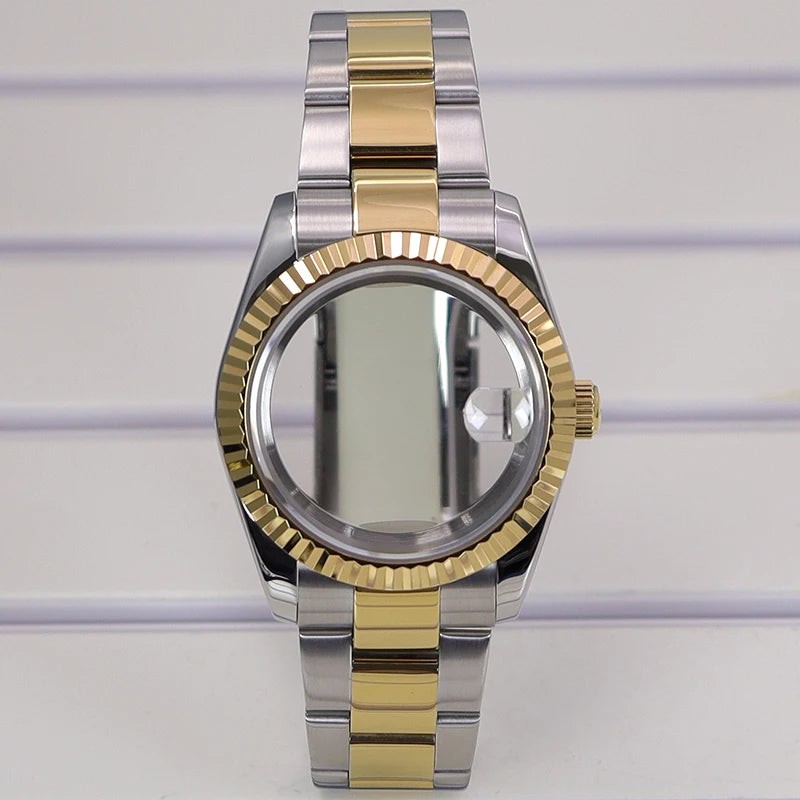 36/39mm Watch Cases Set Sapphire Glass For NH35 NH36 NH34 NH70 8215 Datejust