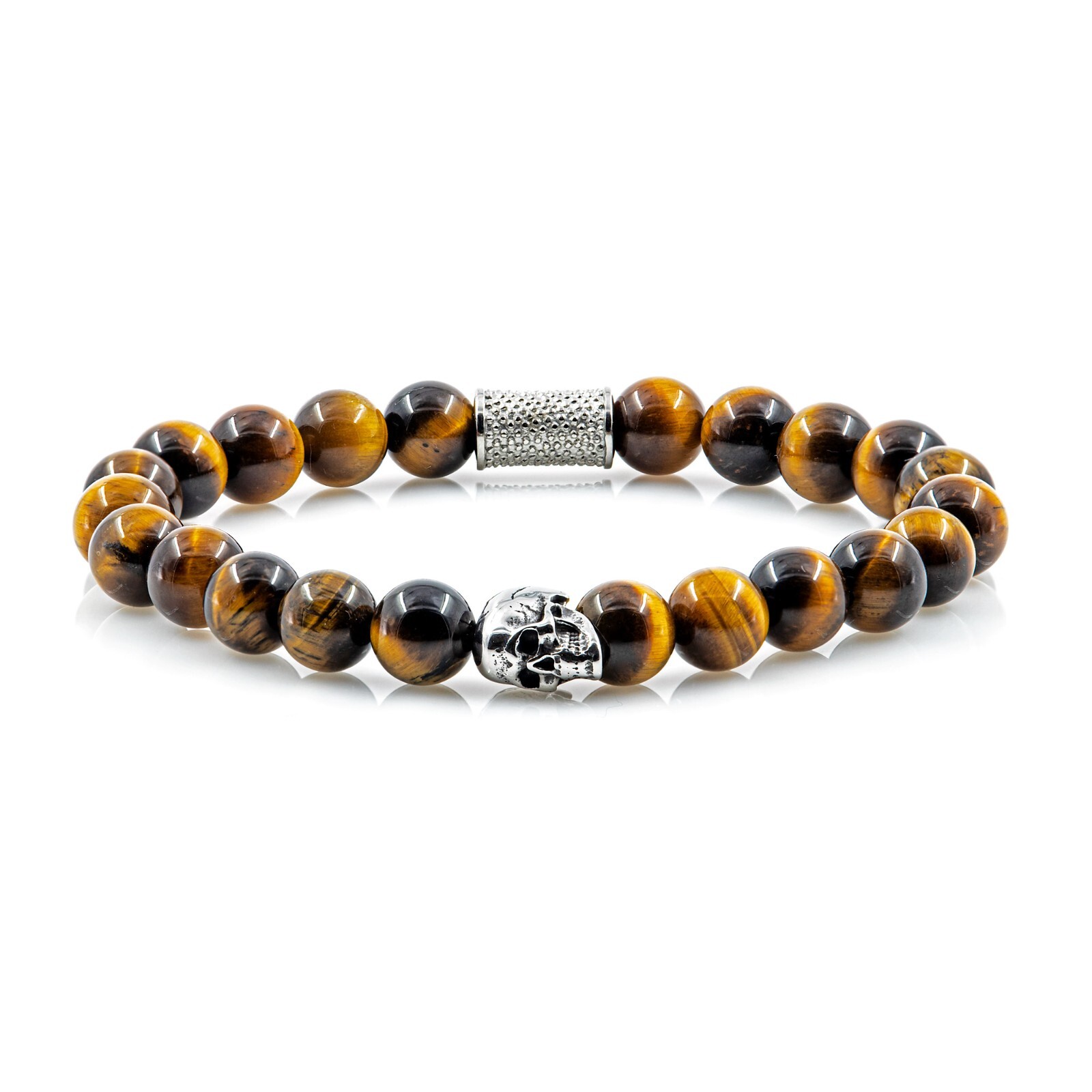 Tiger Eye Bracelet Bracelet Bead Bracelet Skull Stainless Steel