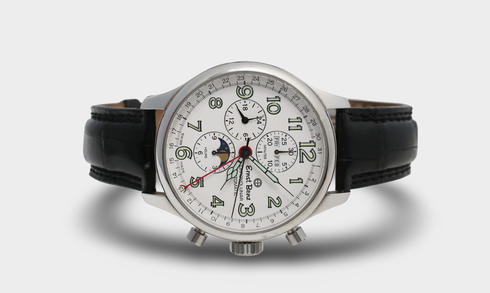 ERNST BENZ 47mm Chronolunar Chronograph Automatic Watch Ref 10300
