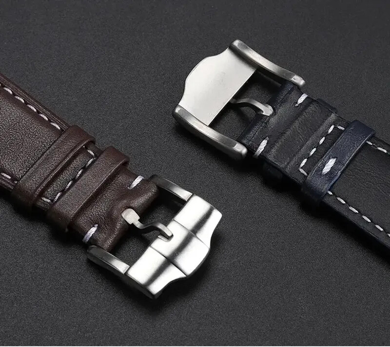 Leather Watchband For Tudor Royal M28600/M28603/M28500 41mm Steel End Link Band