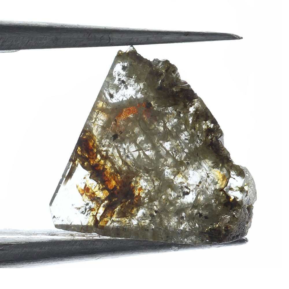 Slice Natural Loose Rough Lot Diamond 7.42X7.26X1.28MM 0.61 Ct