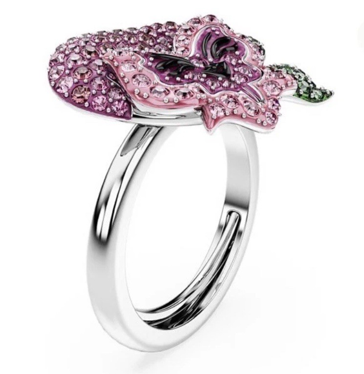 Swarovski Alice Wonderland Flower 50-55 adjustable ring brand new + Gift bag💕❤️