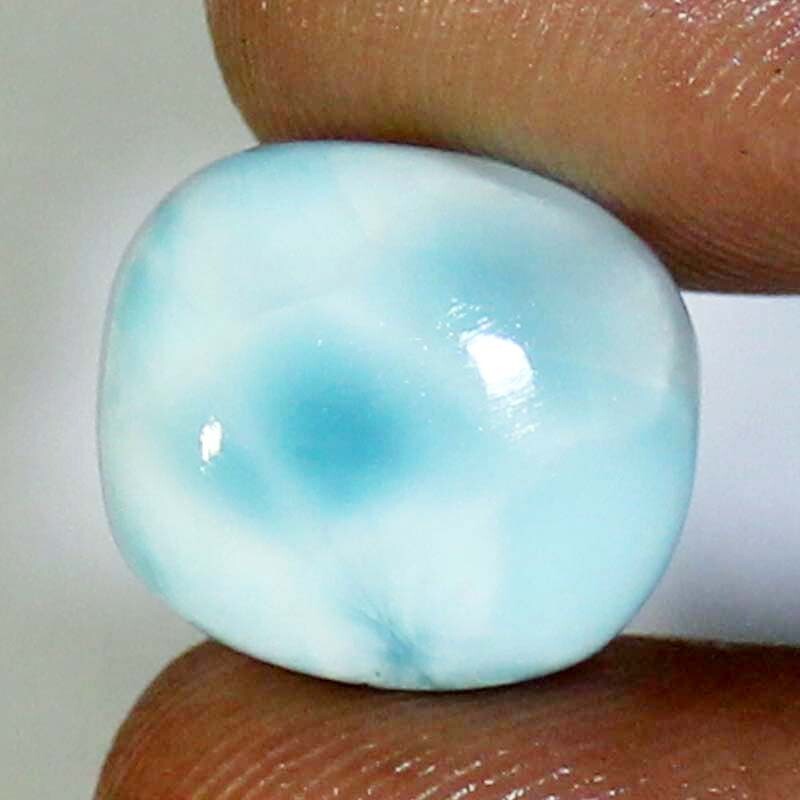Larimar Loose Gemstone 13.45CTS Natural Larimar Cushion Cabochon 14x16x6mm BC-27