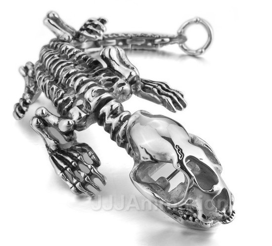 Pure Stainless steel sexy dragon skeleton Bracelet Biker Chain Gothic Men Gifts