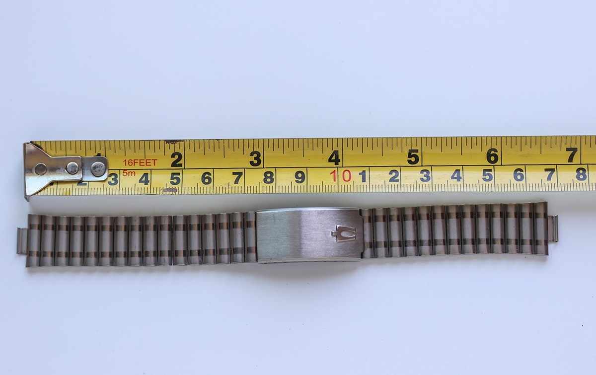 Bulova Vintage Watch Bracelet Band Silver Stainless Steel 17.4mm