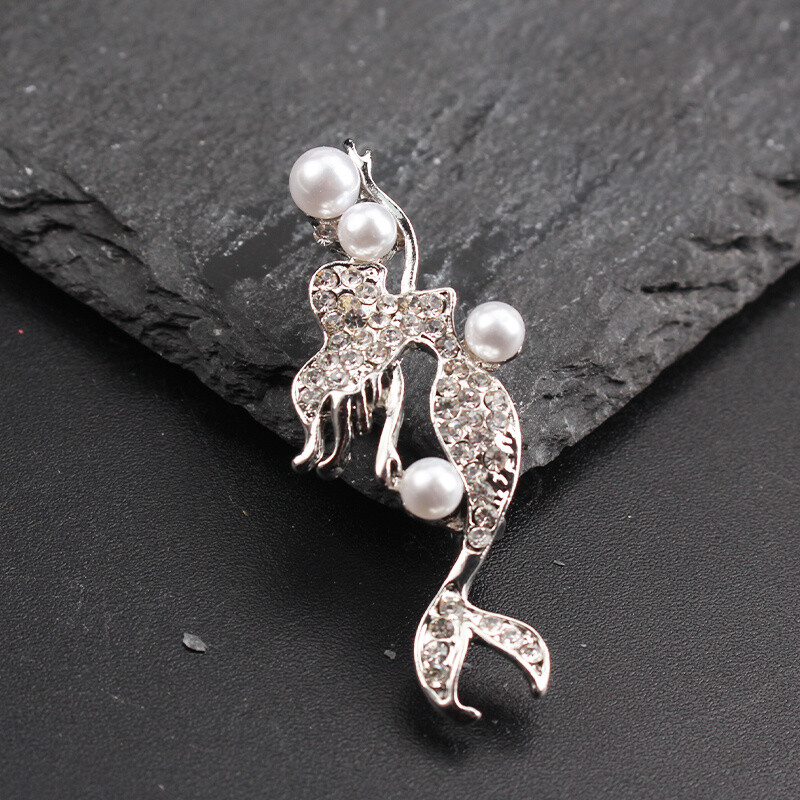 Fashion Trend Personality Simple Creativity Light Luxury Mermaid Brooch
