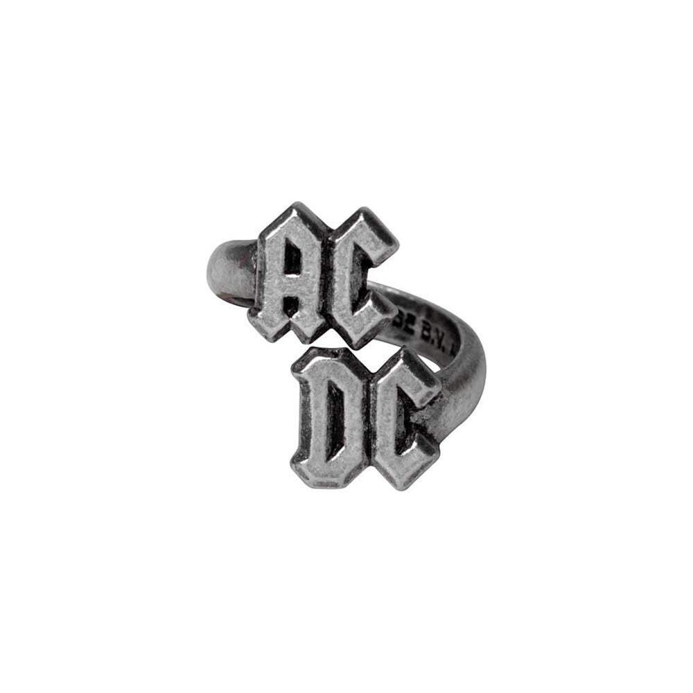Alchemy England AC/DC Logo Ring Pewter Adjustable Heavy Classic Rock n Roll PR53