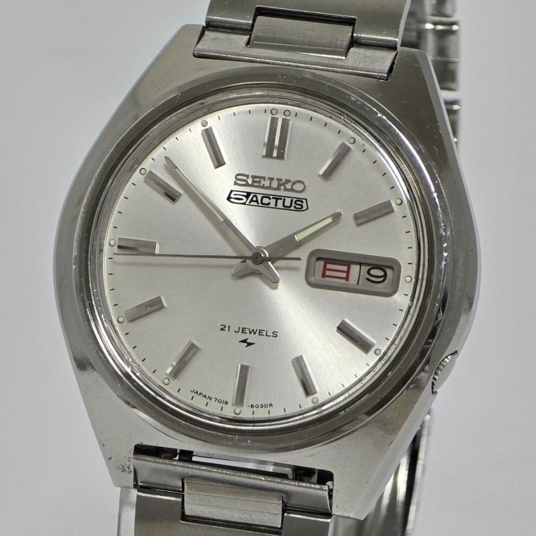 Working Seiko 5 ACTUS 7019-8010 1974 Tour Automatic 21 Stone