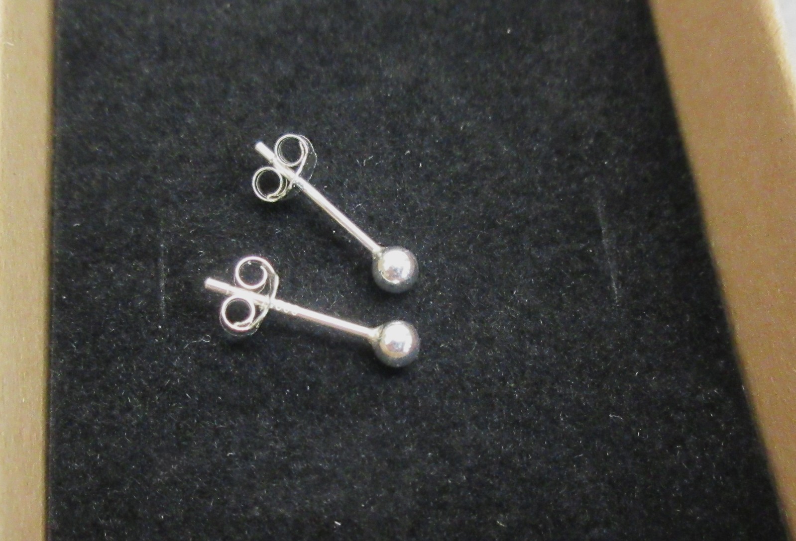 925 STERLING SILVER SMALL BALL EARRINGS POST STUD 1 PAIR 2.0 OR 3.0 mm