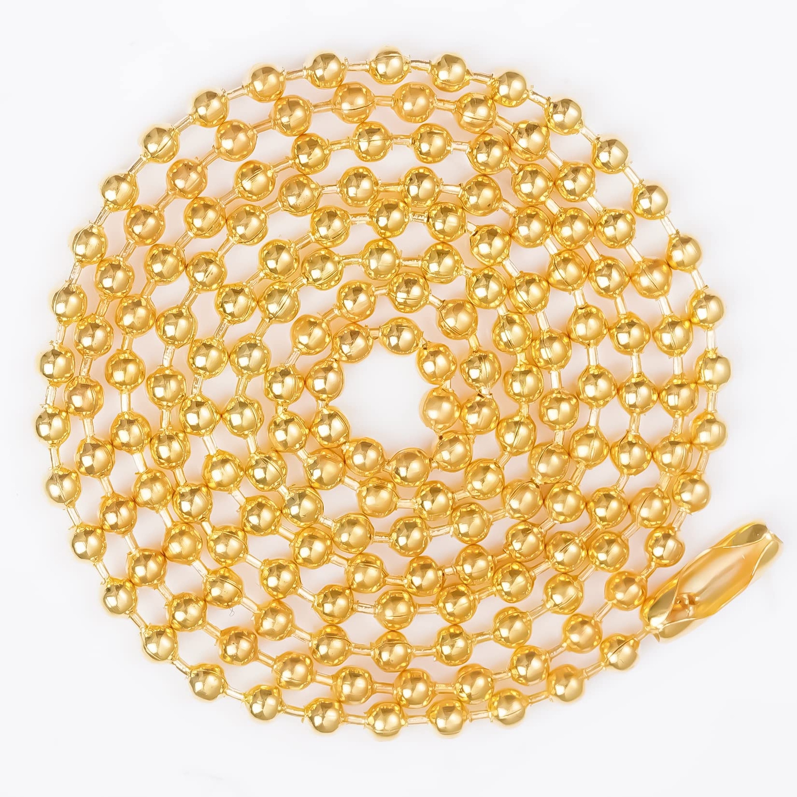 30pcs 24 inches Gold Plated Metal Ball Necklace Bead Chain Jewelry Findings