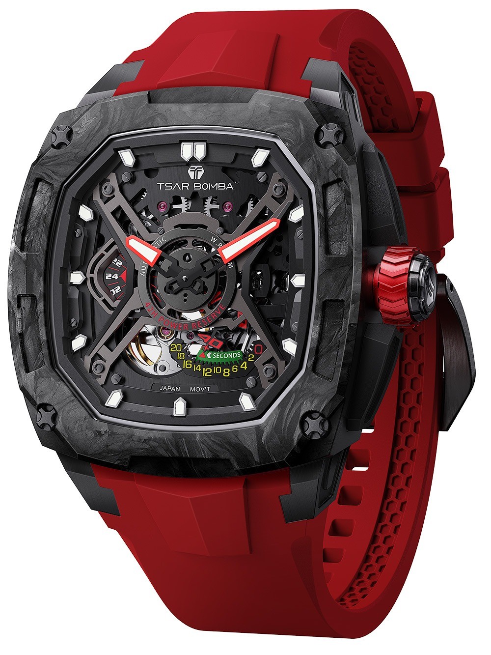 Tsar Bomba TB8605A-01 Mens Watch Dark Matter 5 Automatic 46mm 5ATM