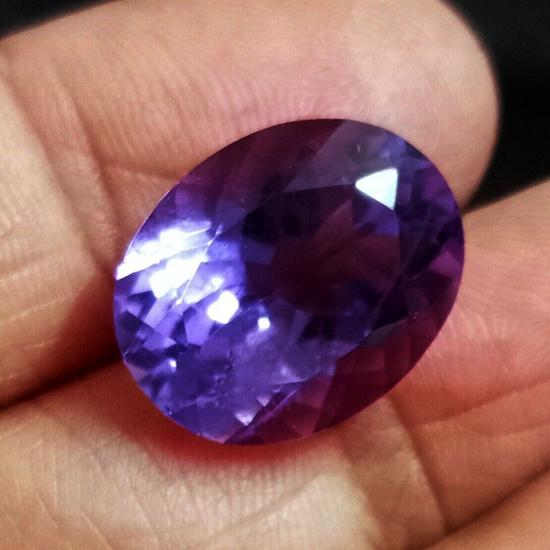 Wonderful Amethyst Size 12-14 Ct EGL Certified Natural Oval Cut Loose Gemstone