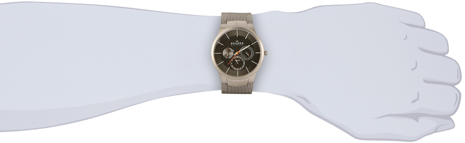 Skagen Men’s 809XLTTM Carbon Fiber Dial Titanium Watch