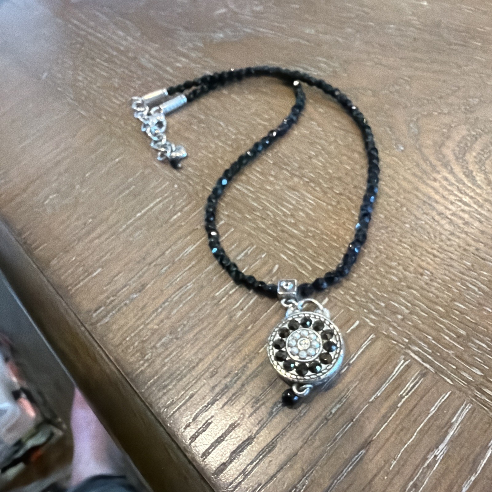 Brighton 1910 Jet Black Crystal Necklace **RETIRED**
