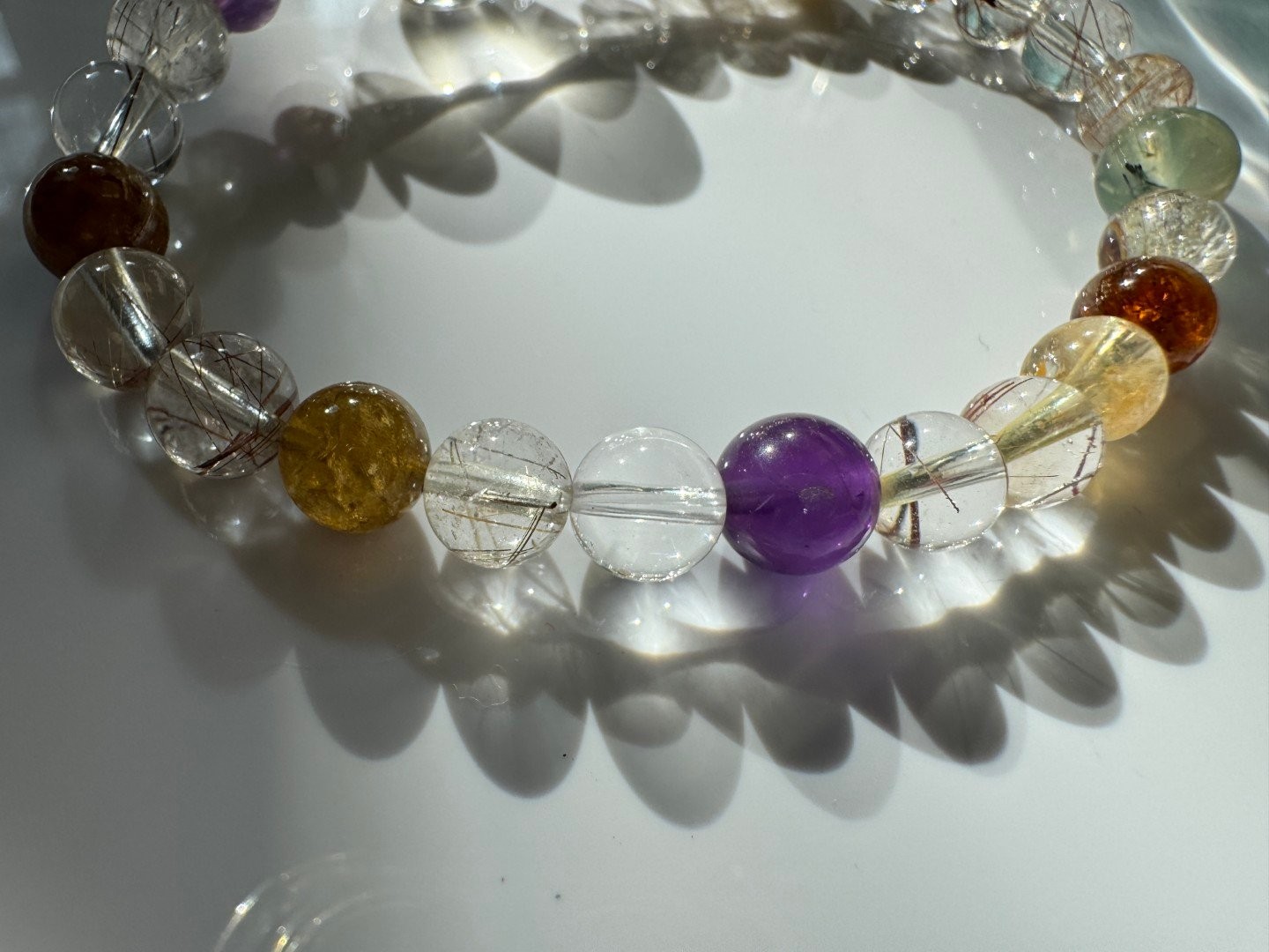 MultiGemstone Quartz Crystal Vibrant Energy and Harmony