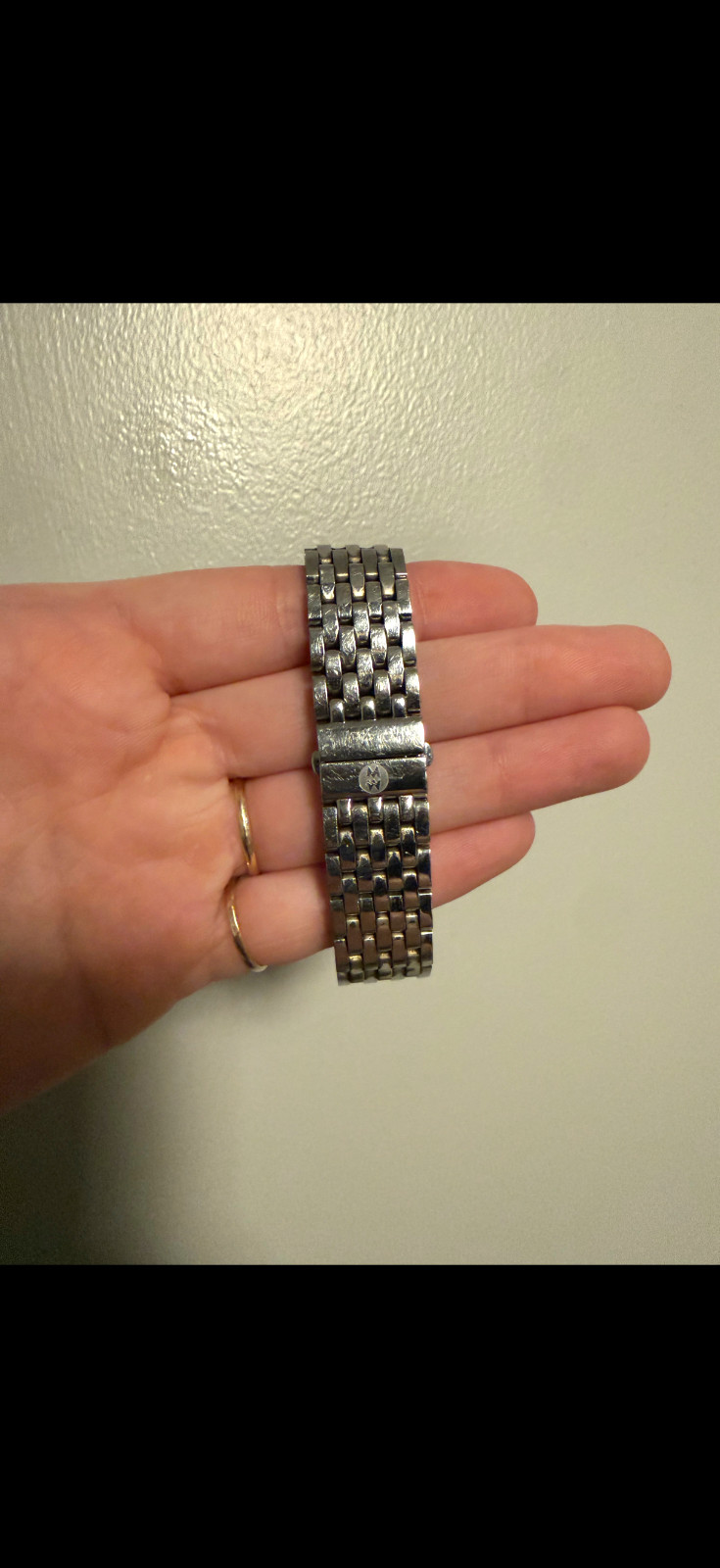 Michele watch for woman. Deco Mid Diamond Dial Bracelet Watch, 28mm x 30mm
