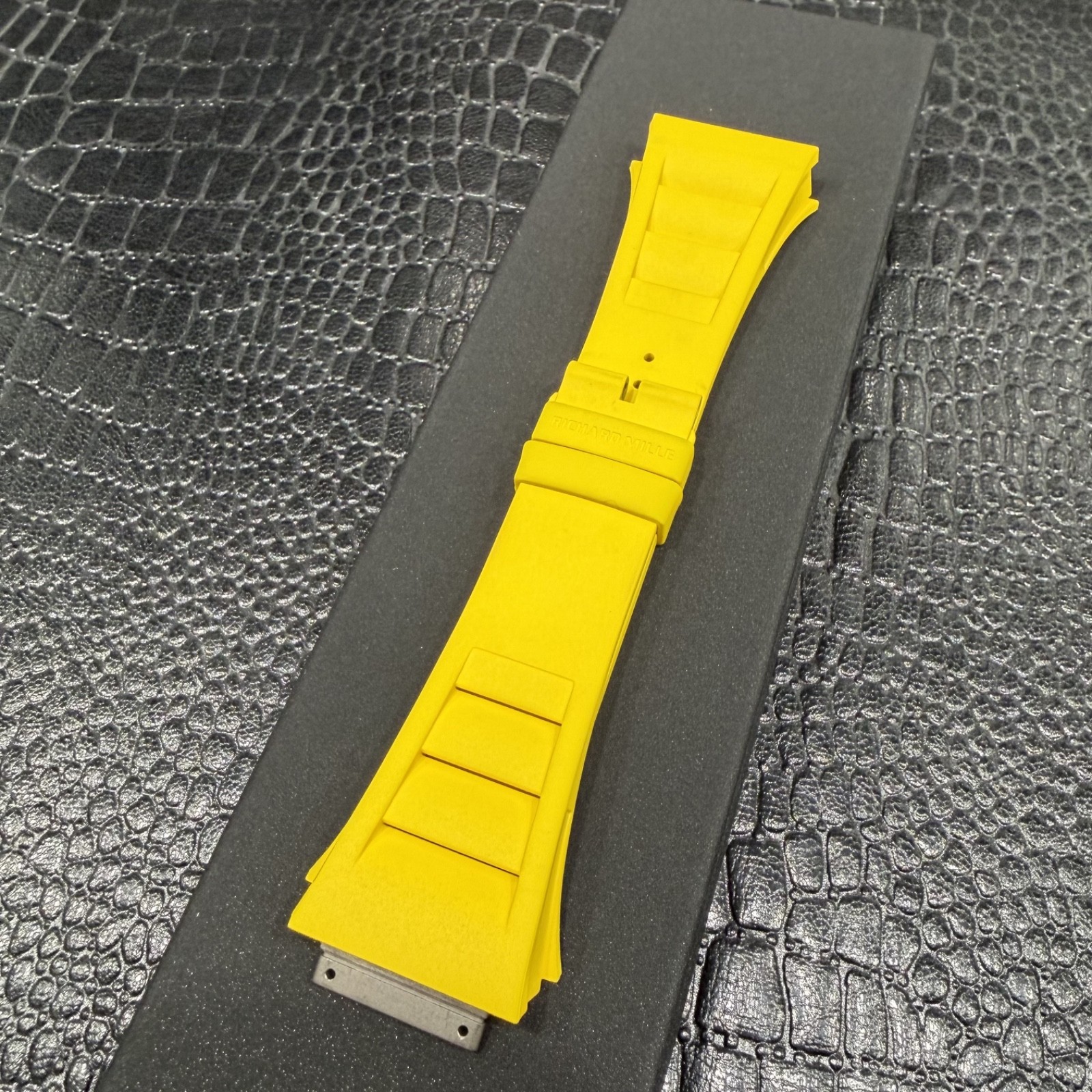 RM011 RICHARD MILLE YELLOW RUBBER STRAP – 100% AUTHENTIC ORIGINAL & UNWORN RM11