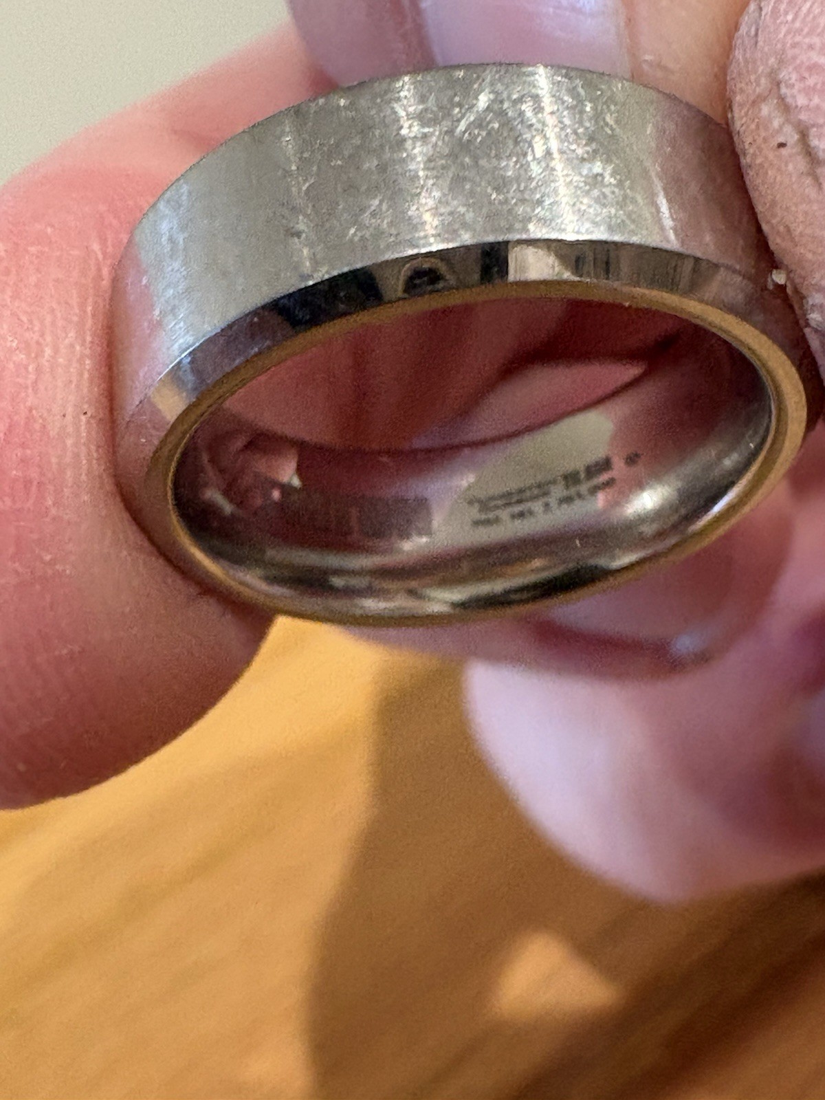 Triton Men’s Tungsten Carbide TC 850 Size 9 Wedding Band Silver