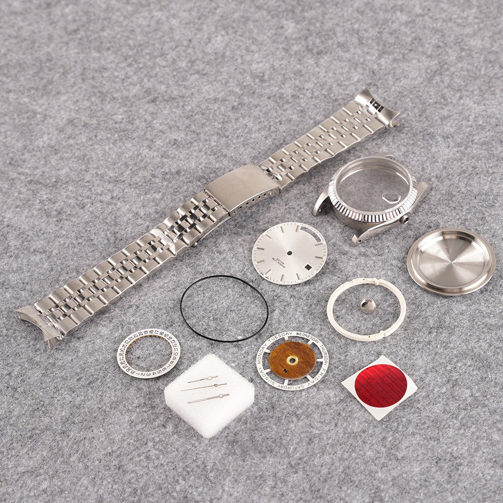 DIY 36mm Watch Steel Case kit For 2836 2834 2846 After-sales accessories