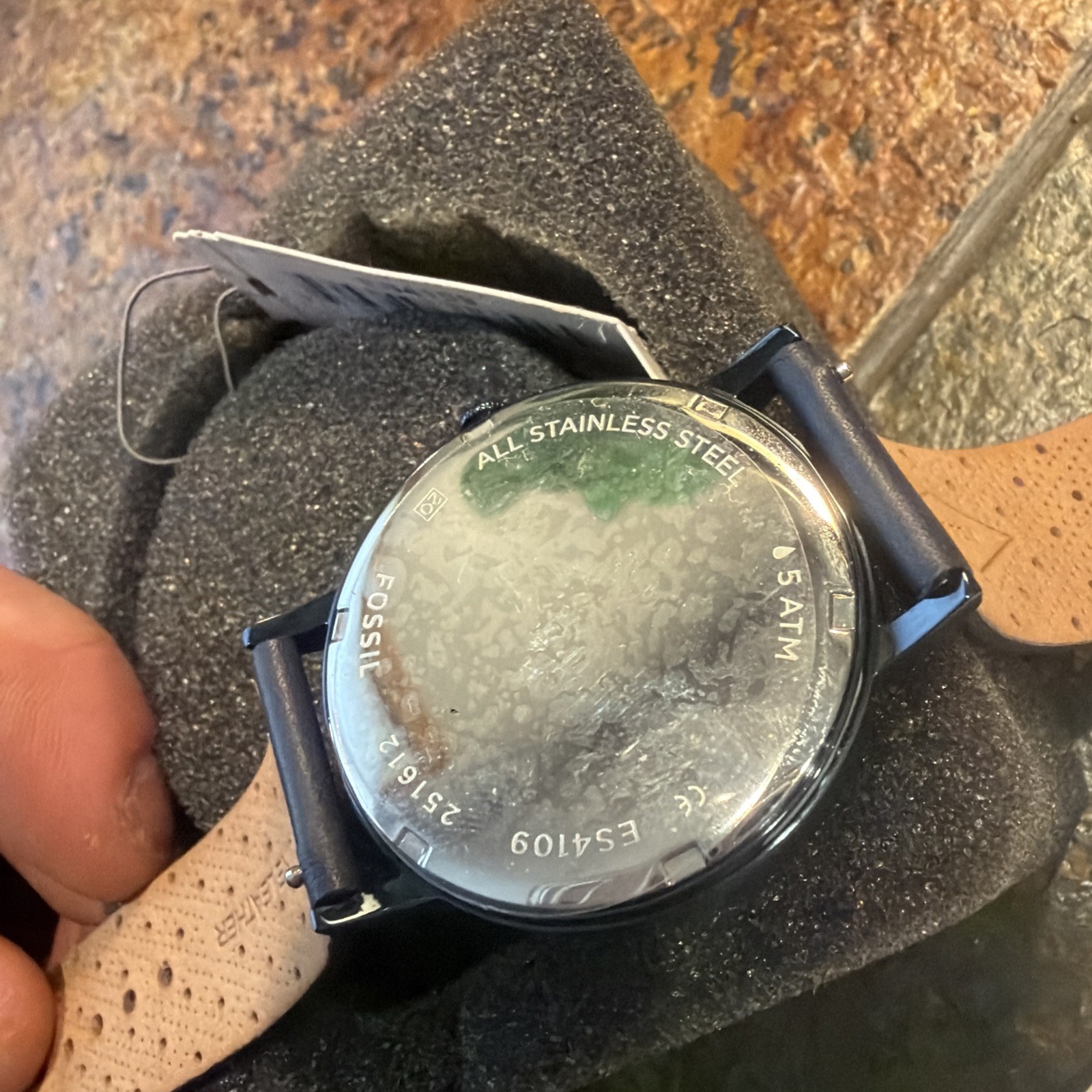 Fossil Blue Leather Watch unisex Male Female