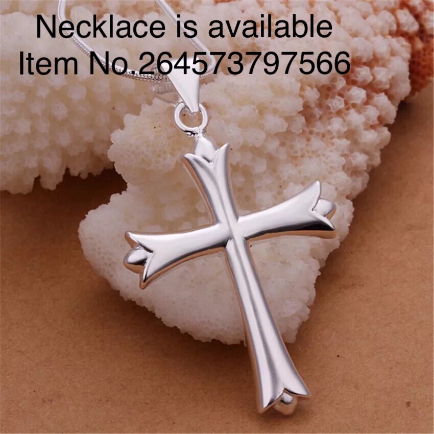 925 Sterling Silver Cross Dangle Drop Hook Hoop Earrings Men Women E37