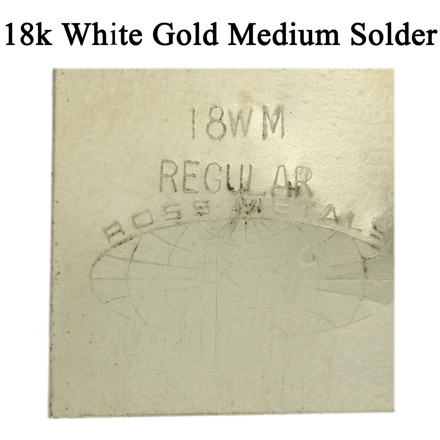 18K White Gold Medium Regular Solder One Gram Plate For Jewelry Repair Soldering