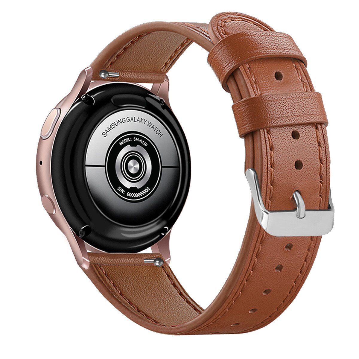 For Samsung Galaxy Watch FE/4/5/6/7 Pro 40/44/42/46mm Genuine Leather Strap Band