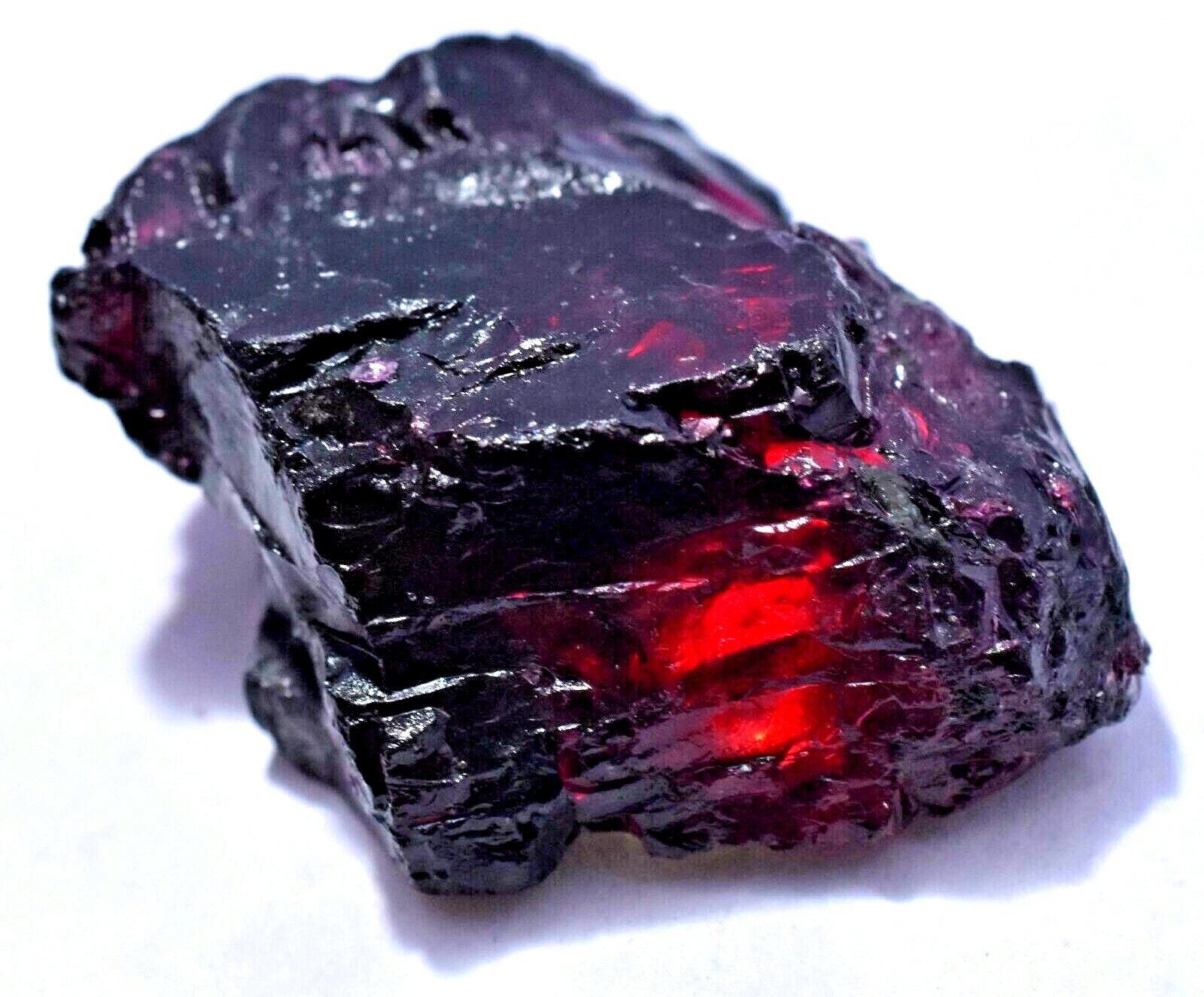 162.40 Ct Natural Red Brown Painite Rough Facet Top Quality Mogok Certified
