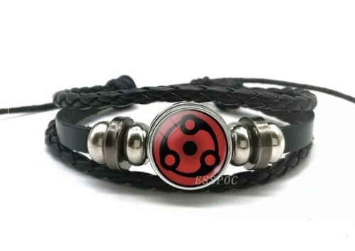 Naruto Anime Sharingan Bracelet Pick One Sasuke Kakashi Madara Obito Mangekyou