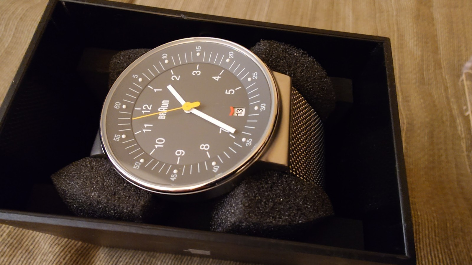 BRAUN BNH0082 Watch SS Mesh Strap Germany RARE!