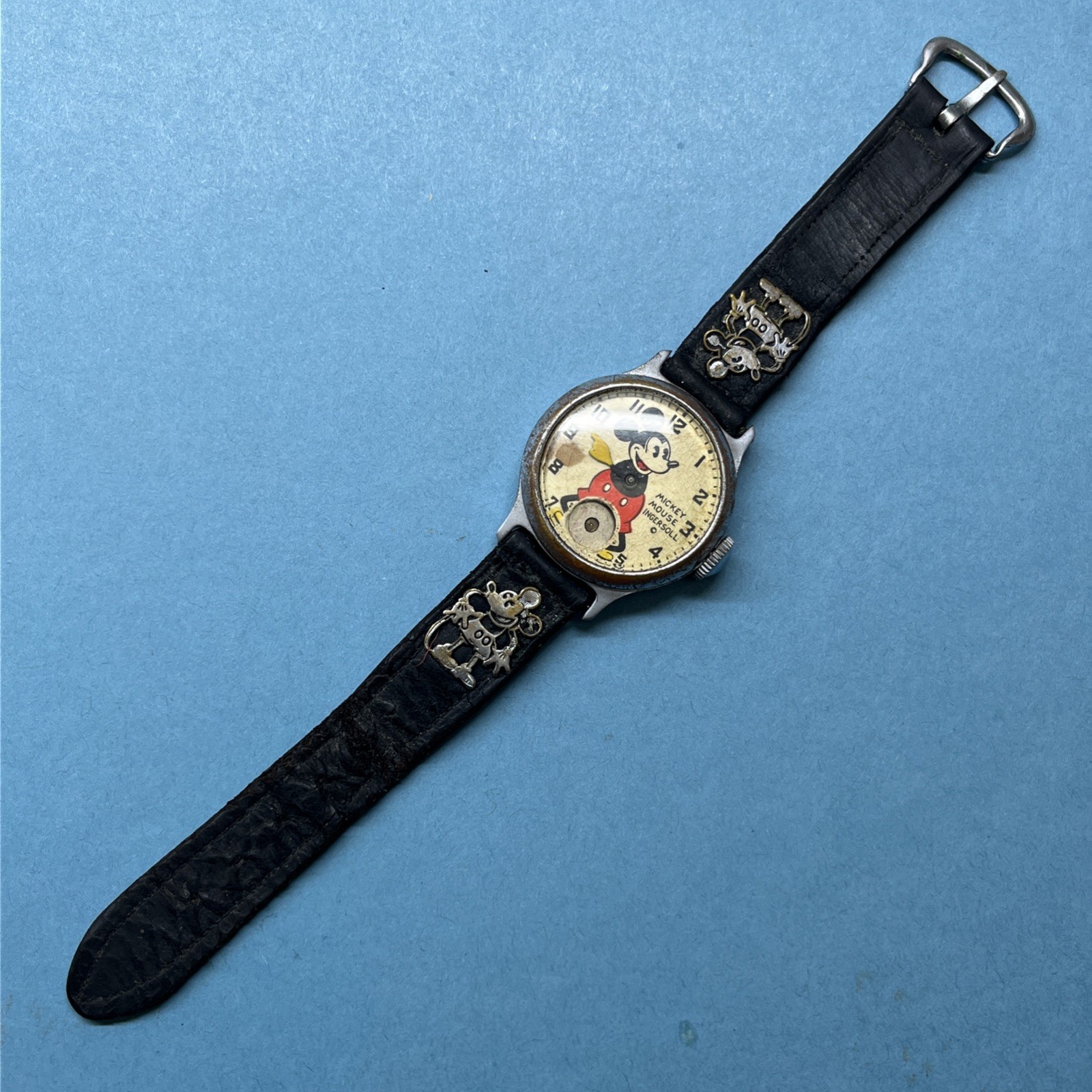 Vintage 1934 Ingersoll Mickey Mouse Wrist Watch Disney Spares Repair