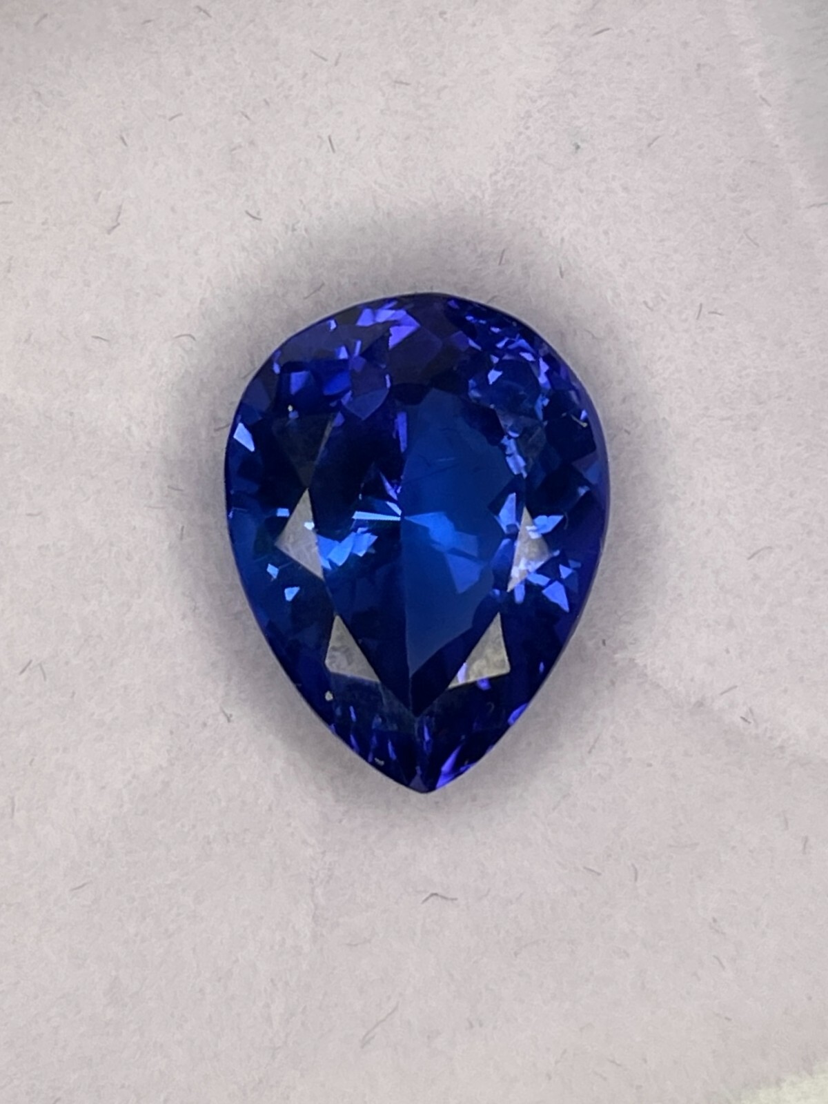 10.68ct Certified Tanzanite Pear Shape Natural Gemstone Very Good Cut Loose
