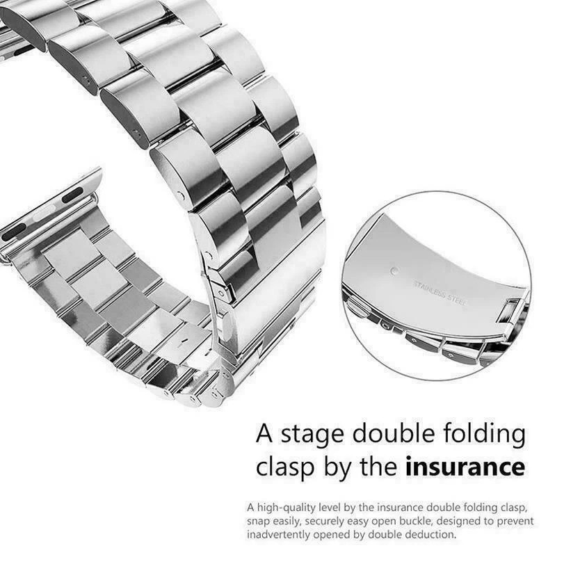 Apple Watch Band Stainless Steel iWatch Strap 38 40 41 42 44 45mm for All Series