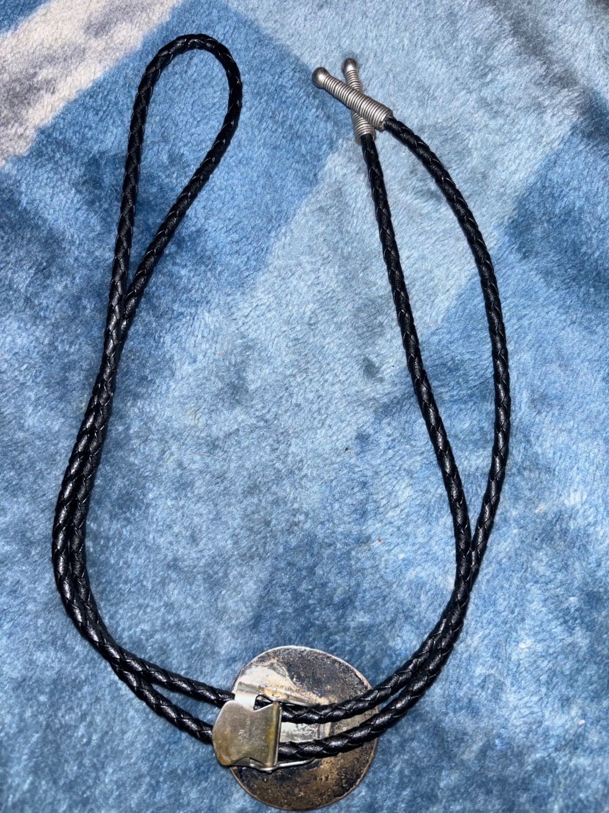 Vintage Bolo Tie Turquoise Sterling