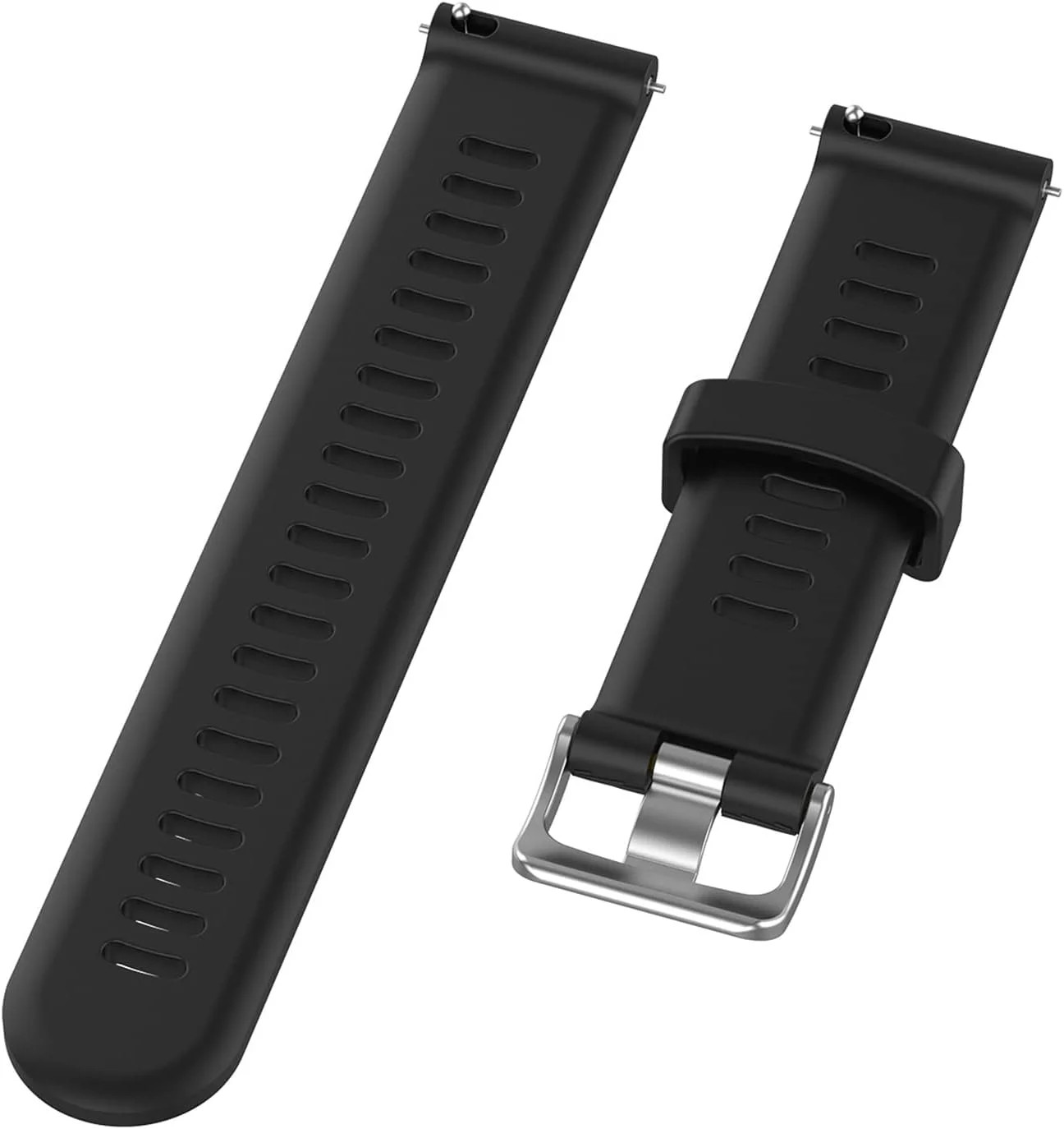 Compatible with Garmin Forerunner 245/645/55 Watch Band, 20mm Soft Silicone for