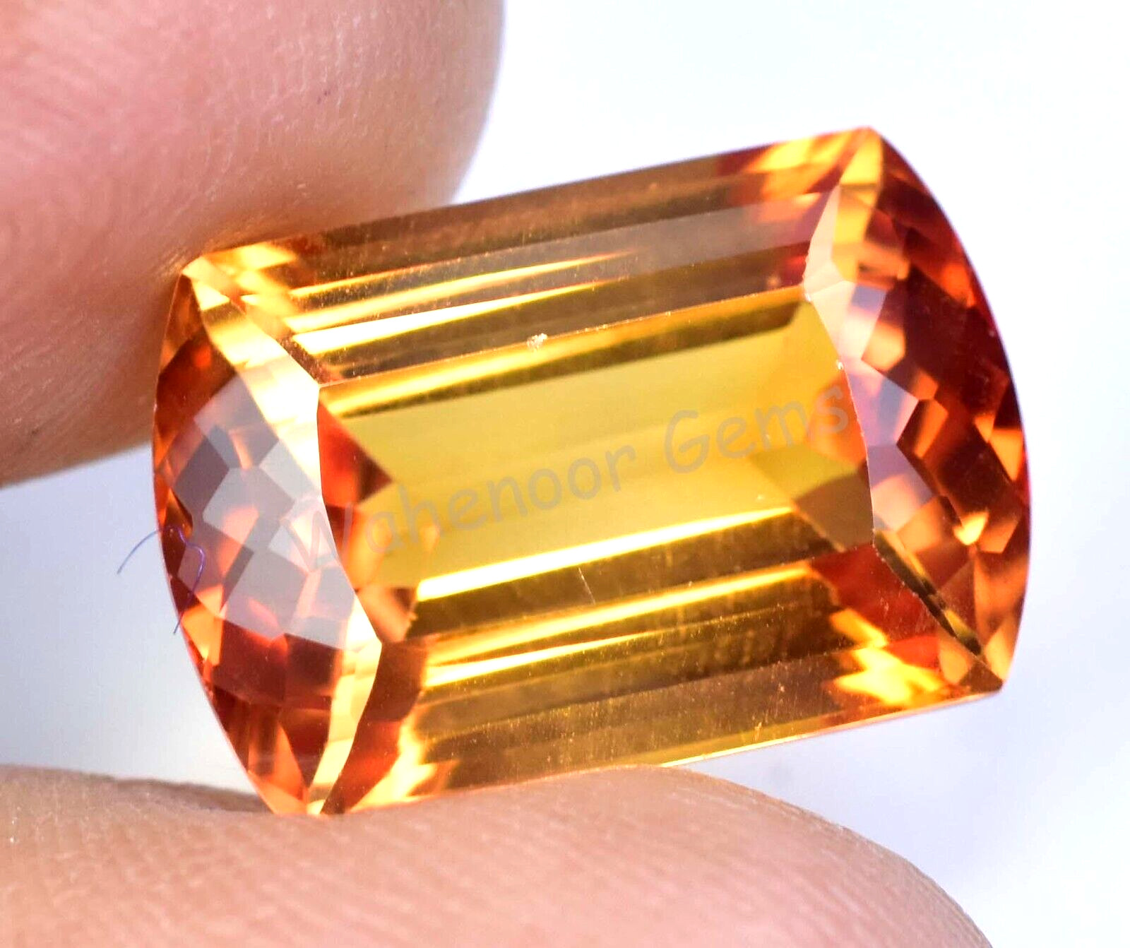 FLAWLESS Natural Padparadscha Sapphire 14.85 Ct Certified Loose Gemstone