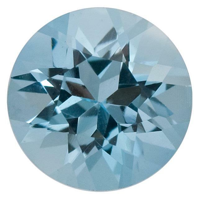 Natural Fine Medium Rich Blue Aquamarine – Round – Brazil – AAA Grade
