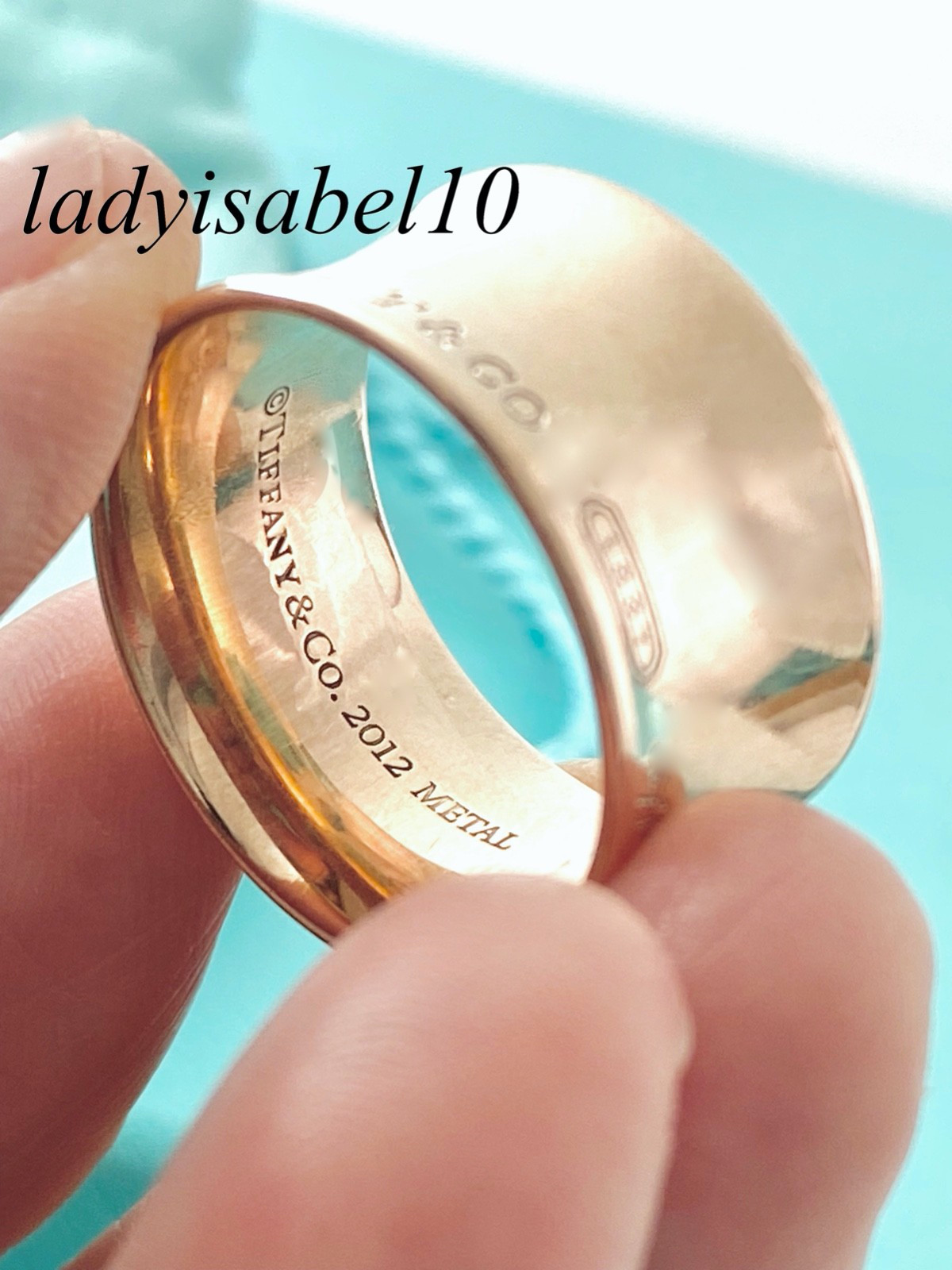Sz 6 Tiffany & Co. Rubedo Metal 1837 Wide Ring Large w/ POUCH – Authentic