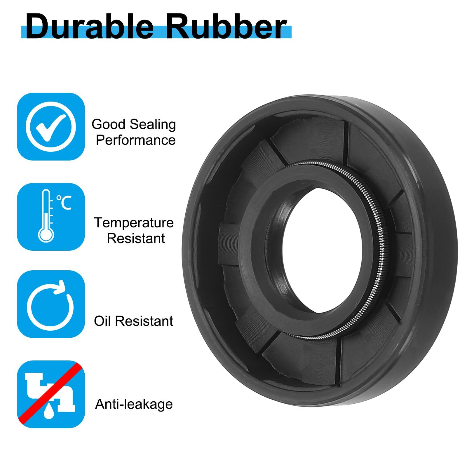 Oil Seal 15mm / 16mm / 17mm ID Rotary Shaft Double Lip R23/TC TTO All Depths NBR
