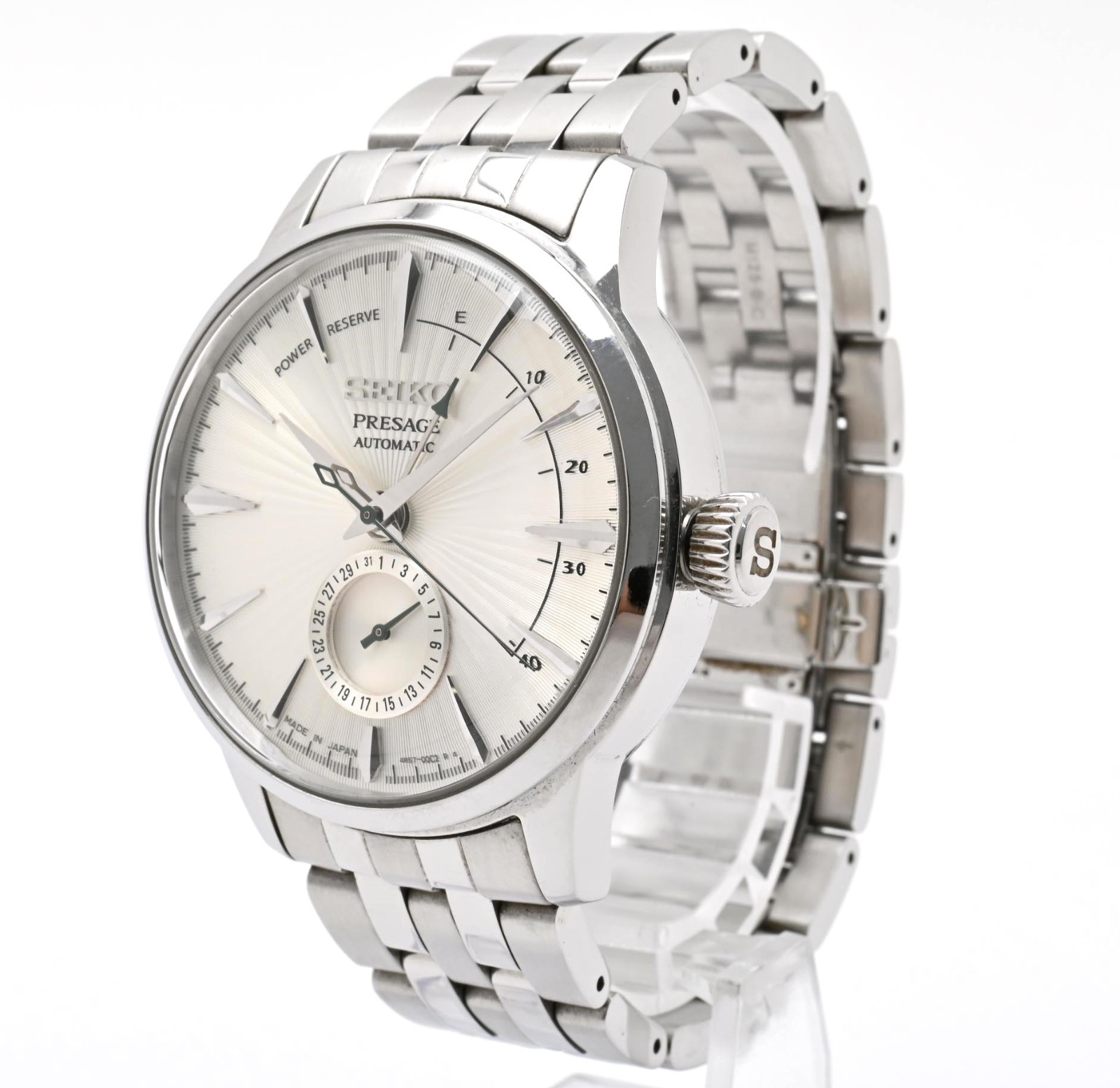 SEIKO Presage 4R57-00E0 SARY079 Silver Dial Date Automatic Men’s Watch JAPAN