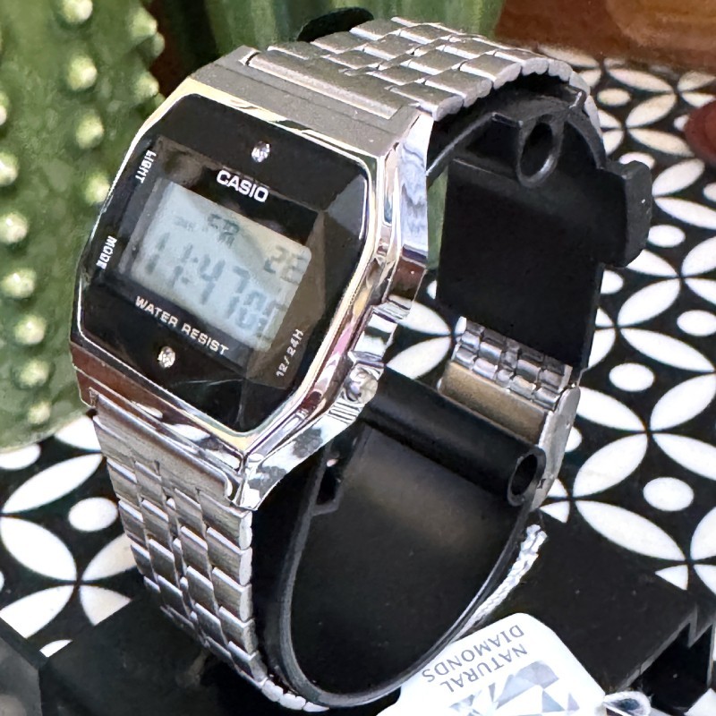 CASIO A159WAD-1D Diamond Series Digital Watch