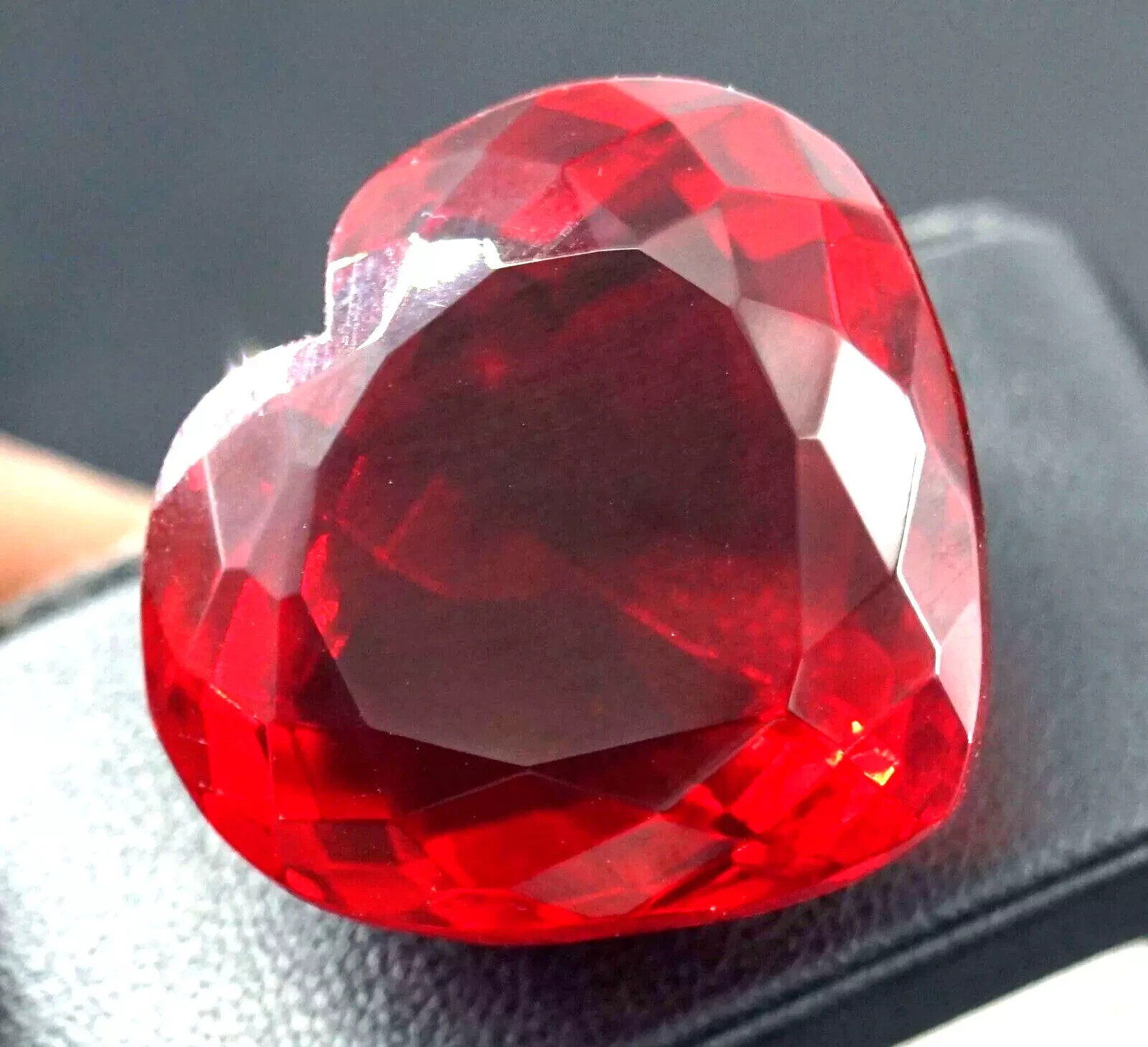 Red Topaz Heart Cut 101.60 Ct EGL Certified A++ Brazilian Natural Loose Gemstone