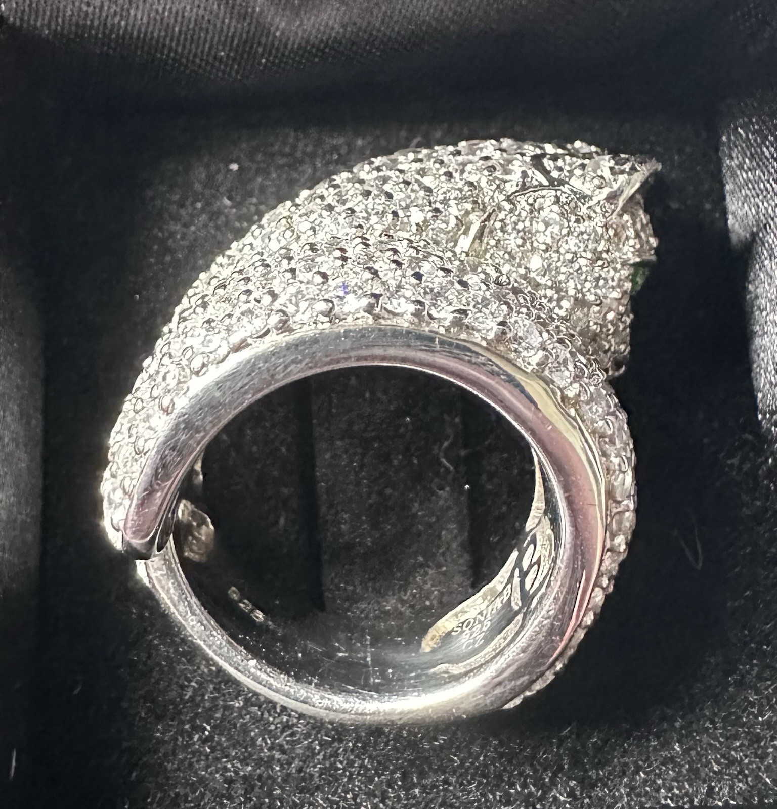 SONIA BITTON PANTHER RING 925 STERLING SILVER ~ Size 5 ~ SHOPNBC