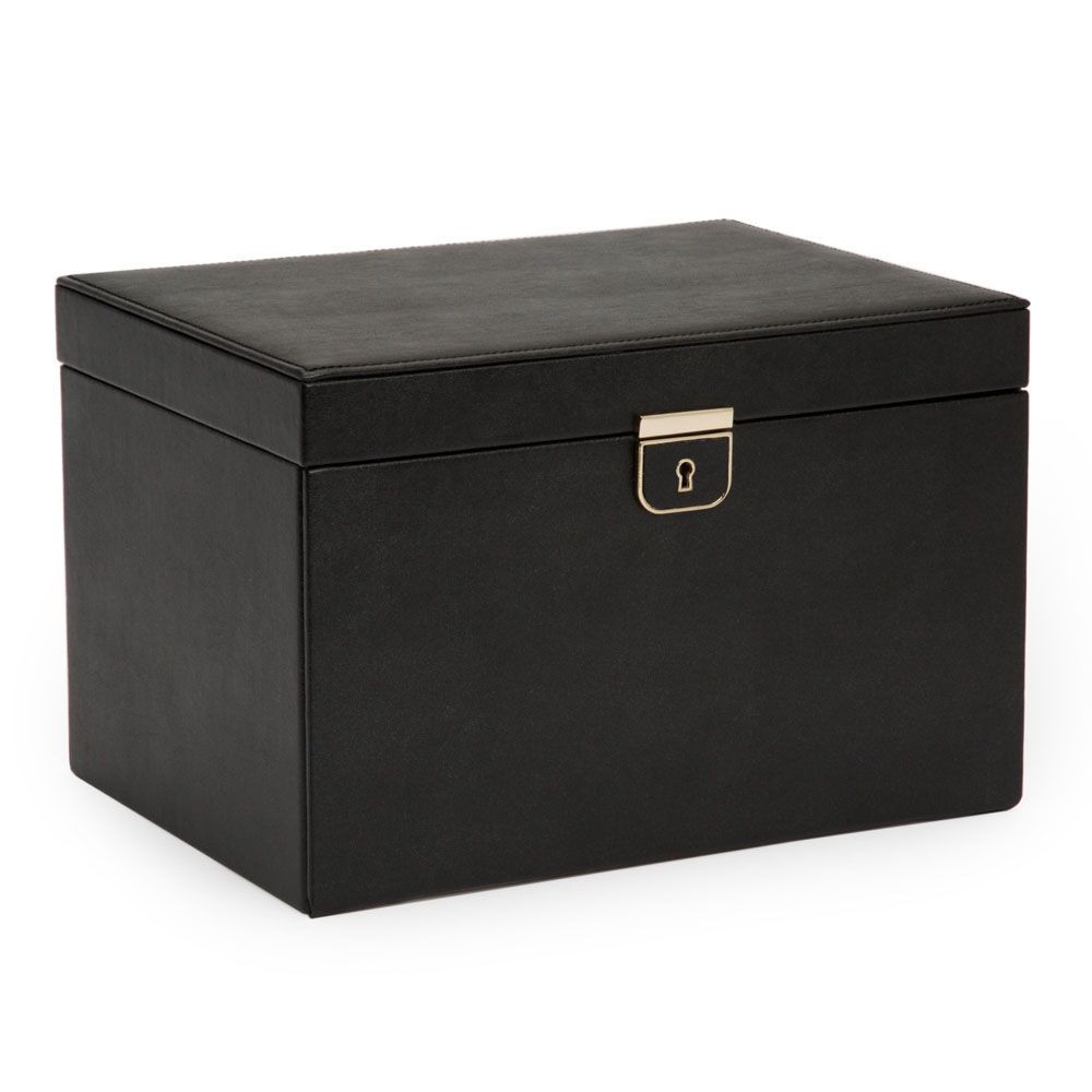 WOLF Palermo Large Jewelry Box Black Anthracite BRAND NEW